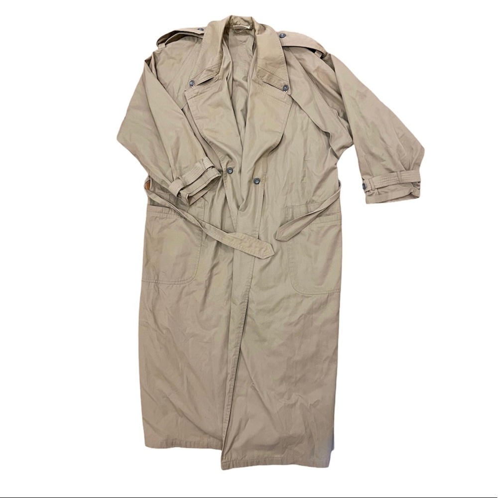 1990 baggy trench coat